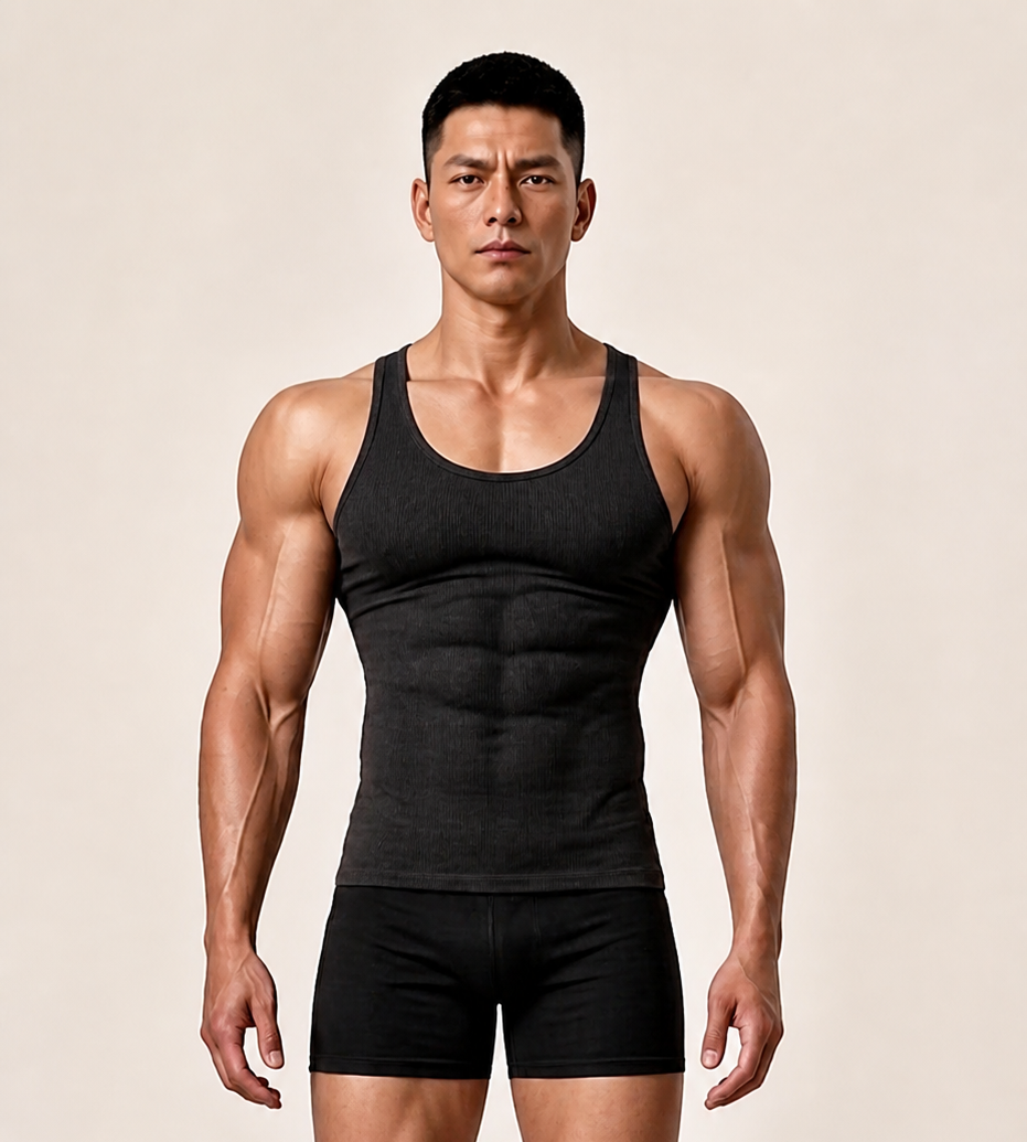 Alex, shown in the front-facing fitness image the feed rewards.
